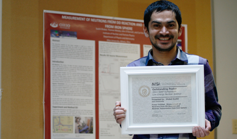 Graduate Student Wins Outstanding Poster in Low-Energy Nuclear Science