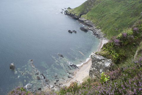 A view of the coast from one of the northernmost points of the island of Ireland, in the Inishowen peninsula. 