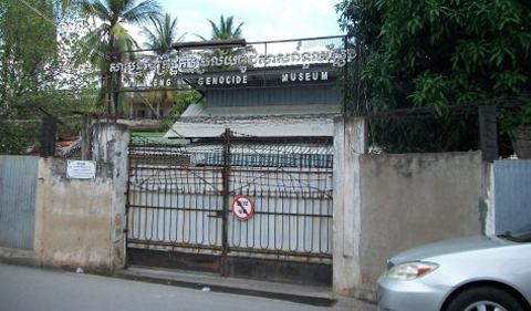 Original entrance to S-21 prison, now Tuol Sleng Museum. These are currently used for formal events and for when the main entrance is unusable.