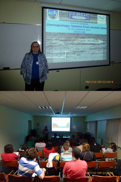 Elizabeth Gierlowski-Kordesch teaching in Argentina