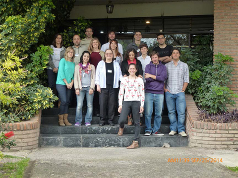 Limneology course students in Buenos Aires