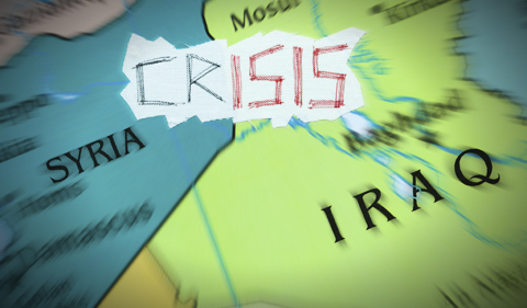 Conceptual representation of the crisis caused by the Islamic State