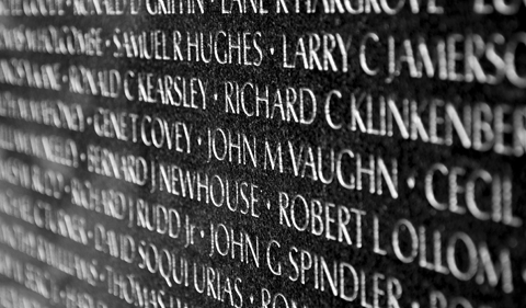Vietnam War Veterans Memorial in Washington DC