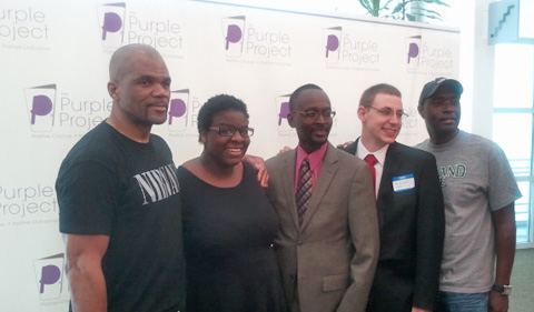 Kimberly Moore and Michael Outrich at the Cleveland Purple Project in July.