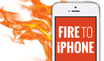 Fire to iPhone theme logo