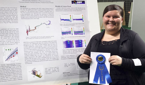 Andrea Richard at the 2015 Student Research & Creative Activities Expo