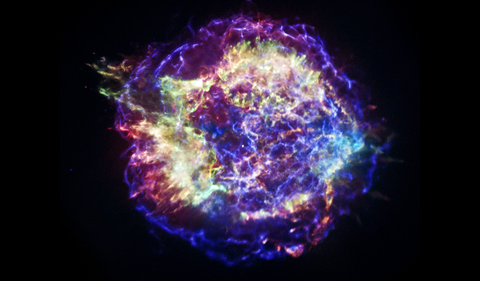 The Cassiopeia A supernova remnant is one of the most famous objects studied by astronomers. It harbors the youngest known neutron star. Image: NASA/CXC/SAO