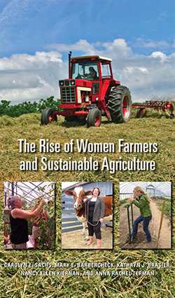 Rise of Women Farmers and Sustainable Agriculture book cover with tractor in field