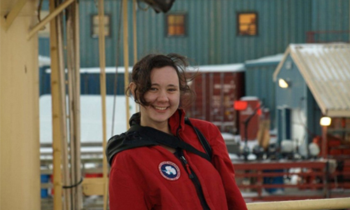 Amanda Biederman at Palmer Station in Antarctica