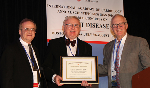 Dr. Tadeusz Malinski with Dr. Asher Kimchi and Dr. Jeffrey Borer