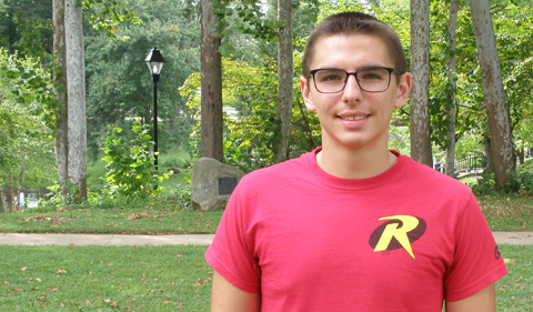 HTC Engineering Physics and Electrical Engineering undergraduate student Ryan Tumbleson
