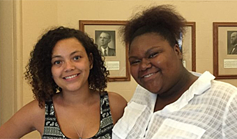 Summer Law and Trial Institute Students Teara Hill and Camiah Barnett