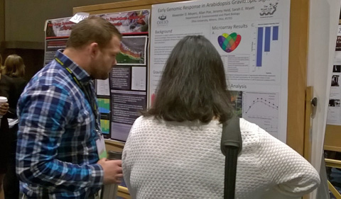 Alexander Meyers at ASGSR, with his poster