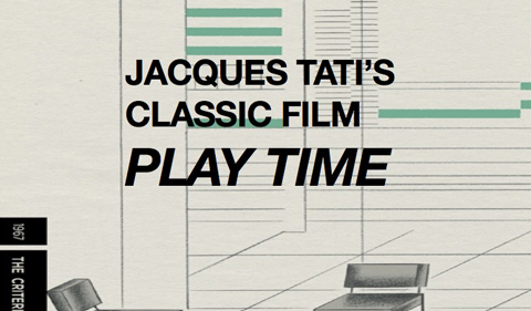 Jacque Tati’s modernist classic “Play Time” , an illustration with book and chair