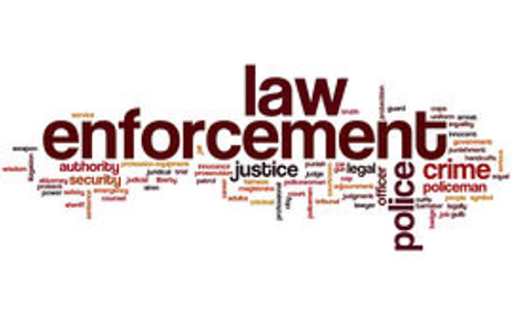 law enforcement word map