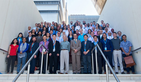 Participants of the Fourth Arab-American Frontiers of Science, Engineering and Medicine Symposium in Abu Dhabi.