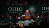 Wesley Lowery delivered the keynote address at undergraduate commencement. Photo by Ben Siegel