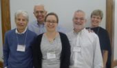Left to right: Dr. Bob Goldberg, Dr. Ralph Quatrano, Stacy Welker, Dr. Dean DellaPenna, and Dr. Morgan Vis