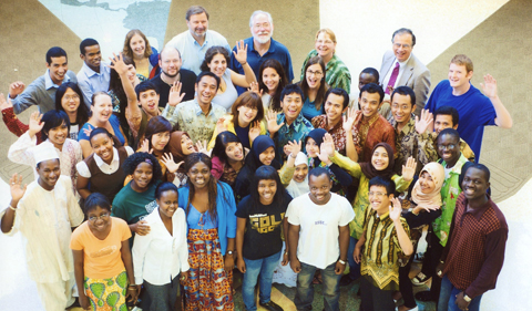 OPIE students from Indonesia and Africa in 2009