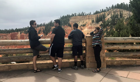 Trey, Hanna, Pete, and I at Bryce Canyon National Park