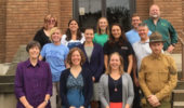 Participants in the August 2017 Certified Interpretive Guide training, including Dr. Katherine Jellison (first from the left in the first row), History alumnus Cyrus Moore (first from the right in the first row), and Dr. Sarah Kinkel (second from the left in the second row).