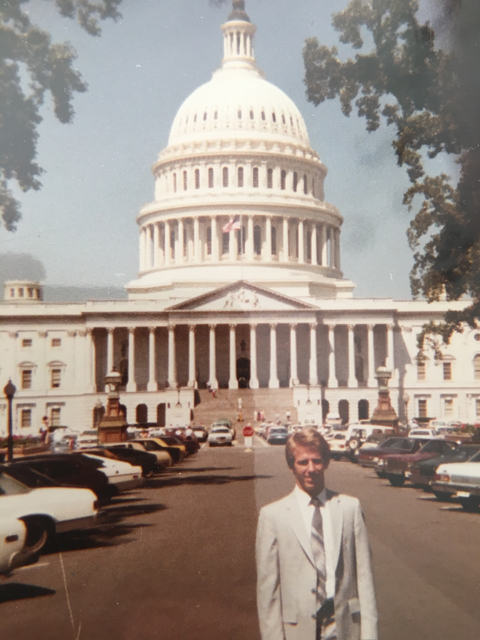 Steve Ellis in front of U.S. Capitol