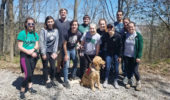 TriBeta officers and members enjoy a hike in the Athens area.