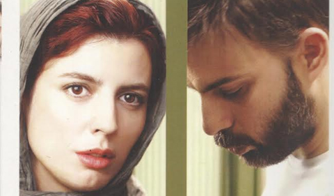 Flier from the film, A Separation: The Truth Divides, featuring a man and a woman actor