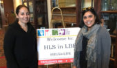 Dr. Ashwini Ganeshan and  graduate student Genoveva Di Maggio at the 2017 Hispanic Linguistics Symposium.