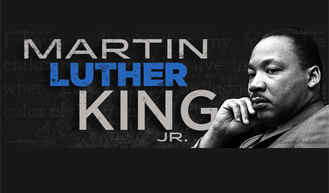 2018 Martin Luther King Day graphic with photo