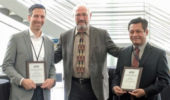 OHIO professor Dr. Saw Wai-Hla (right) was awarded the Samuel D. Bader Prize by the Argonne National Laboratory.