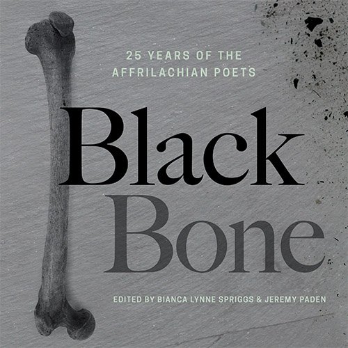 b/w book cover of 'Black Bone' anthology