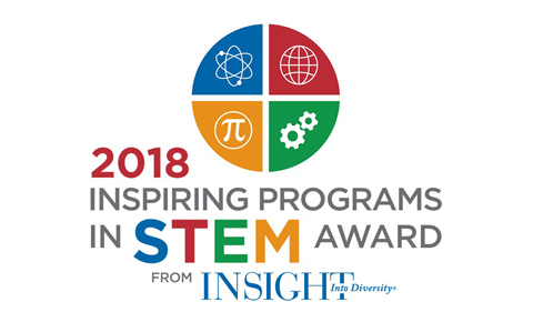 graphic says 2018 inspiring programs in STEM Award from Insight magazine