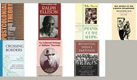 Amrit Singh's books, montage of seven covers