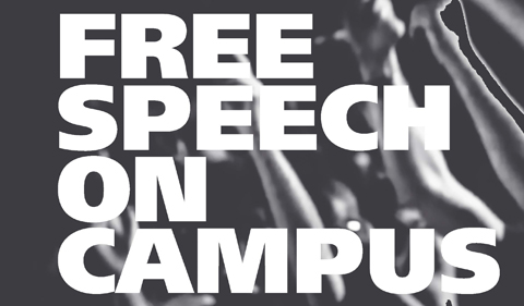 Graphic says Free Speech on Campus