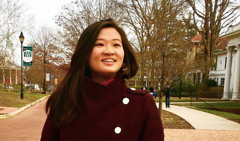 Doctoral Student Regina Yoong, portrait outdoors