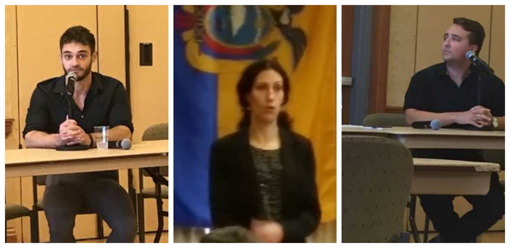 (from left to right) Photos of Victor Niro, Dr. María Postigo and Spencer Cappelli