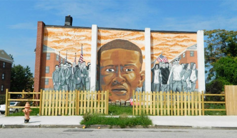Freddie Gray mural in Baltimore