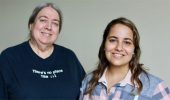 60+ student Carol Sedgwick and her Arabic language instructor, Amy Khazaal