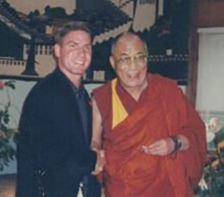 Jason Rosselot with the Dalai Lama