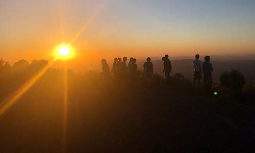 Kitt Peak sunset with class Fall 2019