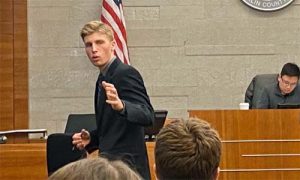 Nick Bohuslawsky delivers the Prosecuting Closing Argument to the jury