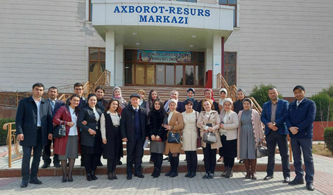 The Andijan State University collaborators, group shot.