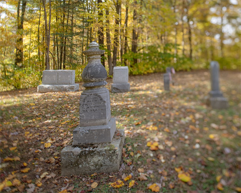 The cemetery at Paynes Crossing is the only visible remains of the once-vibrant community.
